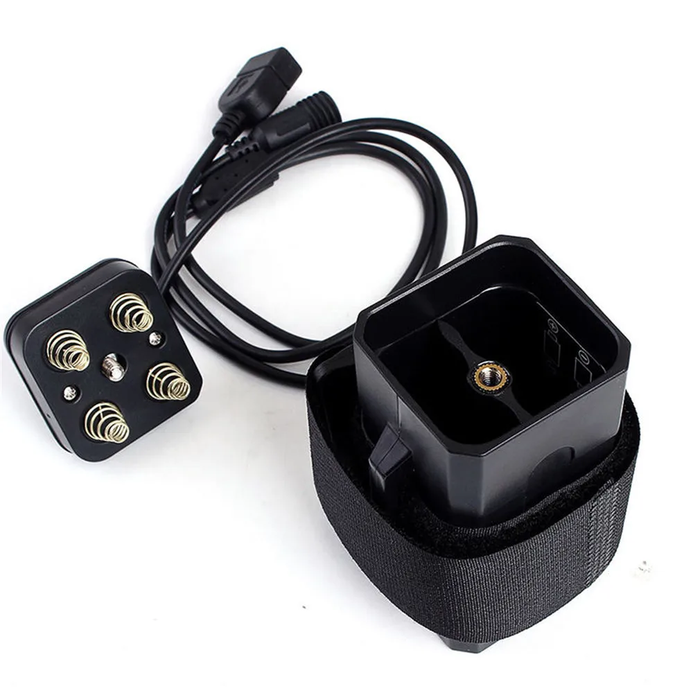 Przenośna obudowa baterii litowa 4x18650 wodoodporna opakowanie na baterie 18650 z gniazdem USB DC do ledowy Power Bank lampy światło rowerowe