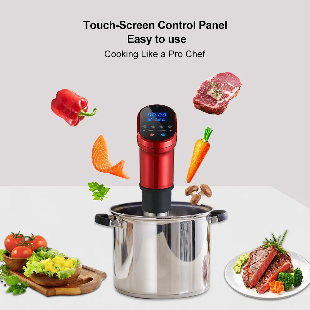 Wifi Intelligent App Control IPX7 Waterproof Low Temperature Vacuum Slow Cooking Machine Soos Vide Cooking Stick