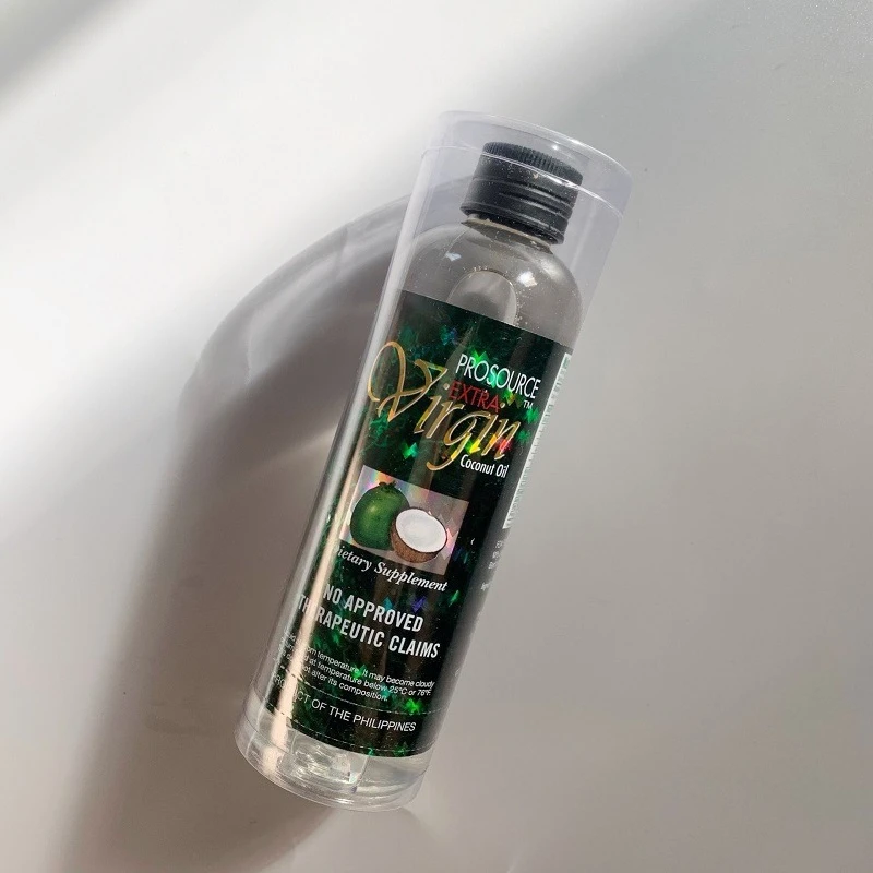 Olio di cocco vergine (filippine), multiuso per la cura della pelle e dei capelli, rimozione del trucco e massaggio idratante
