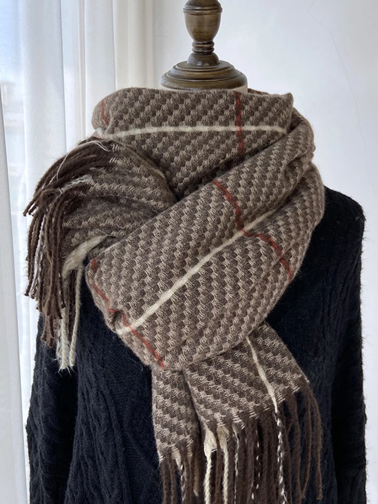 Écharpe Vintage en Cachemire pour Femme et Homme, Pashmina Chaud, Châle Rond, pour Sauna, Hiver