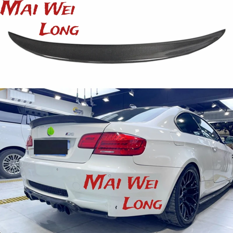 P Style For BMW E92 Spoiler 3 Series 2 Door E92 M3 & E93 Coupe Carbon Spoiler Performance Style 2005 - 2012