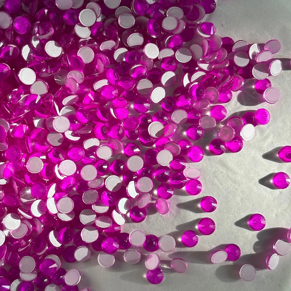 

PUBRILEX кристалл неоновые стразы стекло без горячей фиксации плоская задняя часть флуоресцентные стразы DIY орнамент украшения камни для одежды