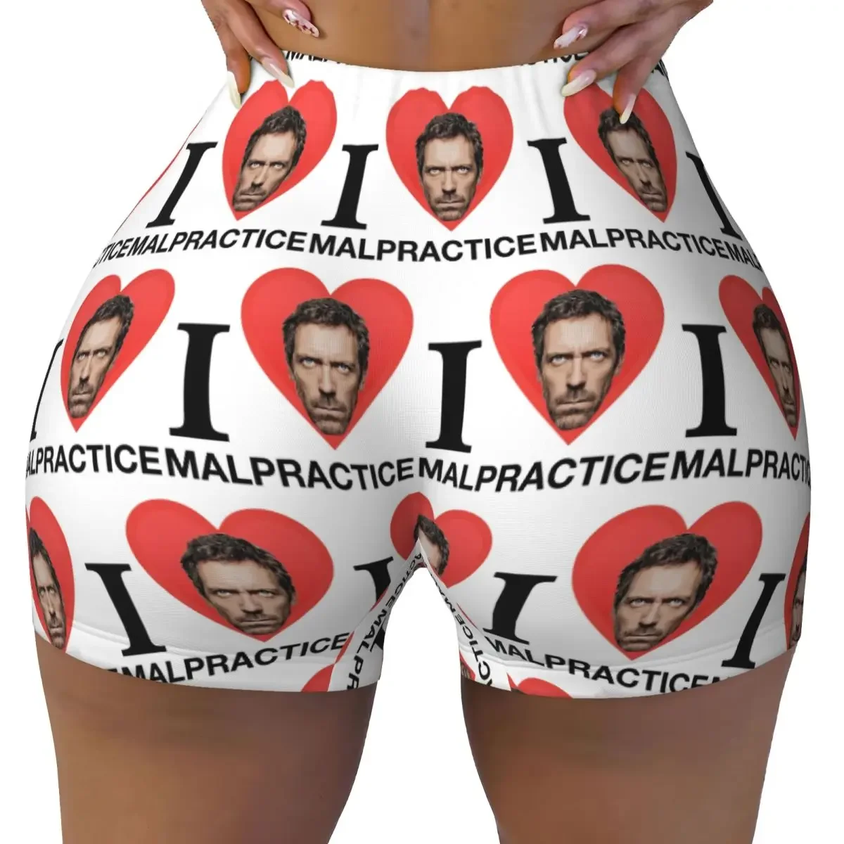Custom House MD Malpractice Enthusiast Merch Yoga Shorts Women Gym Workout Running Athletic Volleyball Biker Shorts
