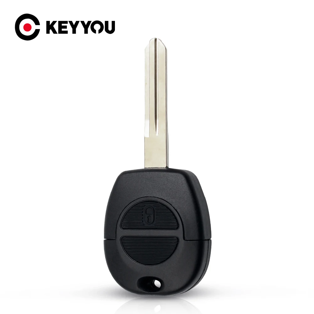 

KEYYOU 10 шт. 2 кнопочный автомобильный чехол для ключа для Nissan Micra Almera Primera X-Trail Сменный Чехол для ключа с дистанционным управлением