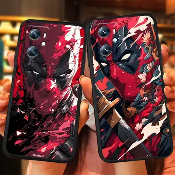 Pouzdro na telefon Iron Man Deadpool Wolverine pro OPPO Reno 7 A96 A40 A58 5 6 Realme GT A74 A78 Neo2 A74 A78 Find X5 X3 X7 X8 Černé 10 nejlepší prodej OPPO Find X5 - №4