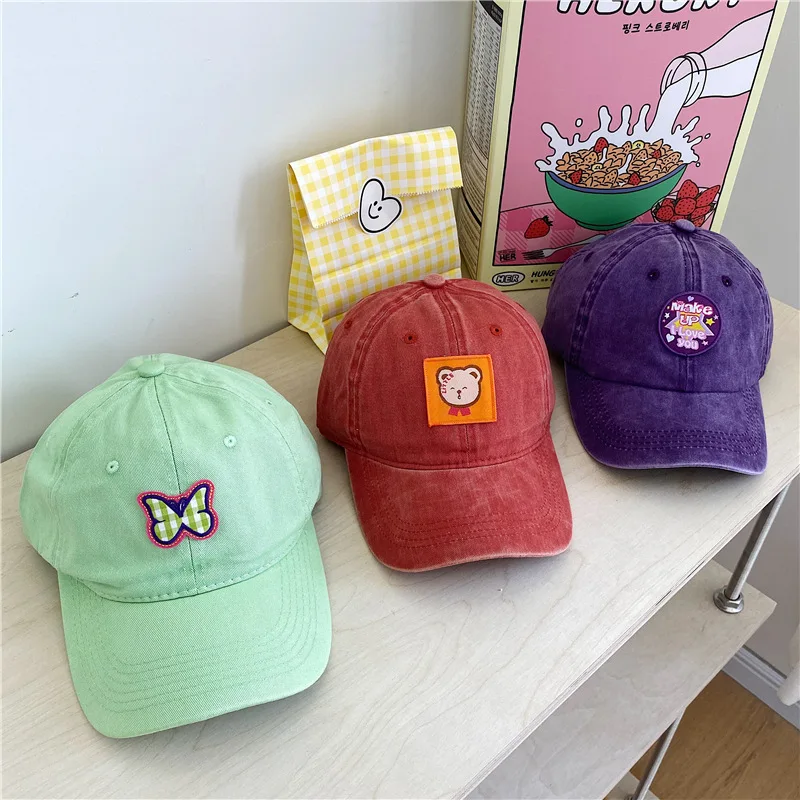 

Spring&Summer Unisex Adjustable Baseball Caps Multi Color Ambroidered Cute Cartoon Caps Sun Block Hats Fashion Accessories