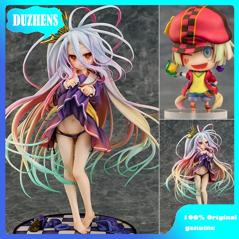 

100% Original:NO GAME NO LIFE Shiro 1/7 Tuck up ver. PVC Action Figure Anime Figure Model Toys Figure Collection Doll Gift