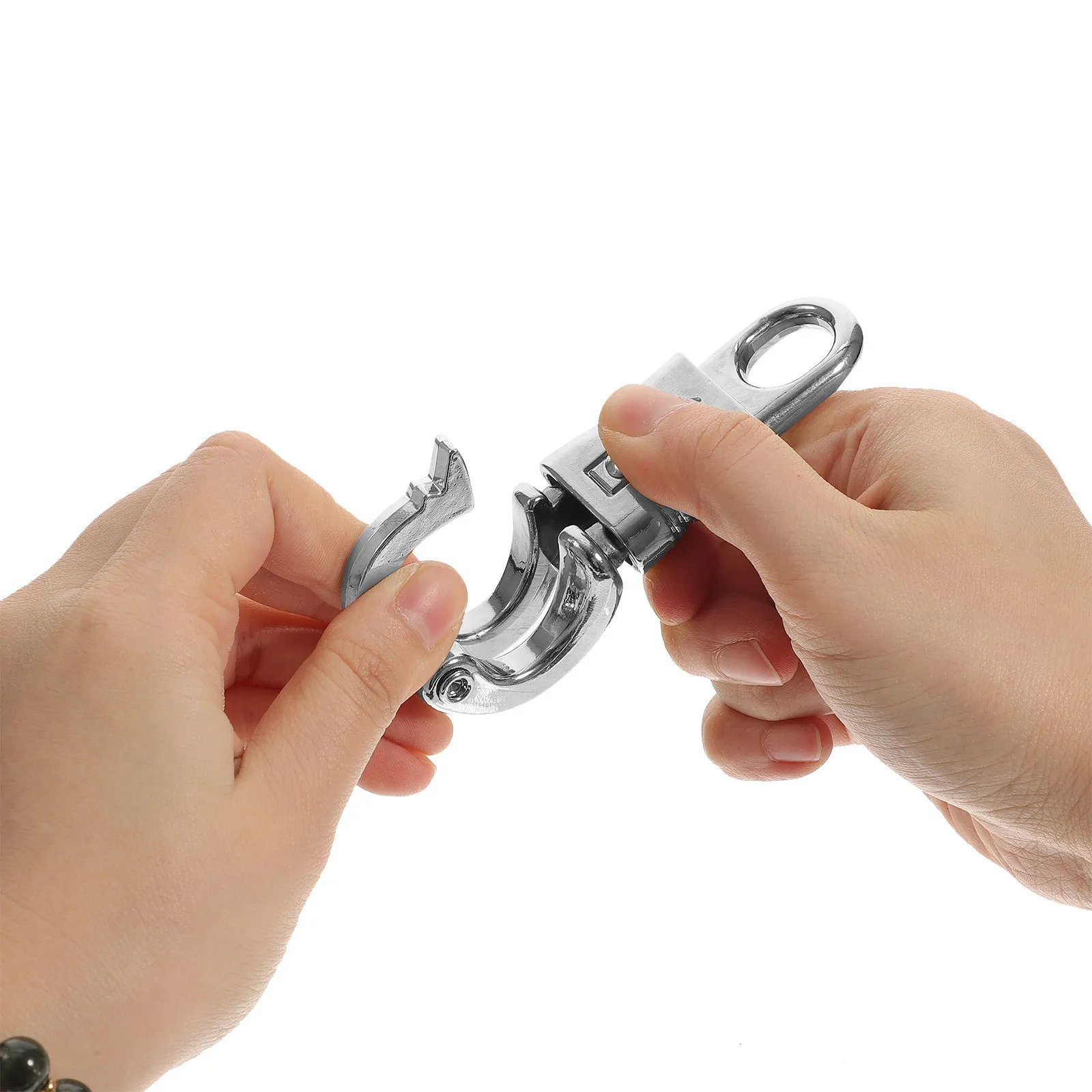 5Pcs Horse Panic Snap Zinc Alloy Quick Release Snap Hook for Lead Rope Bridle Trailer Tie Hardware Metal Spring Hook