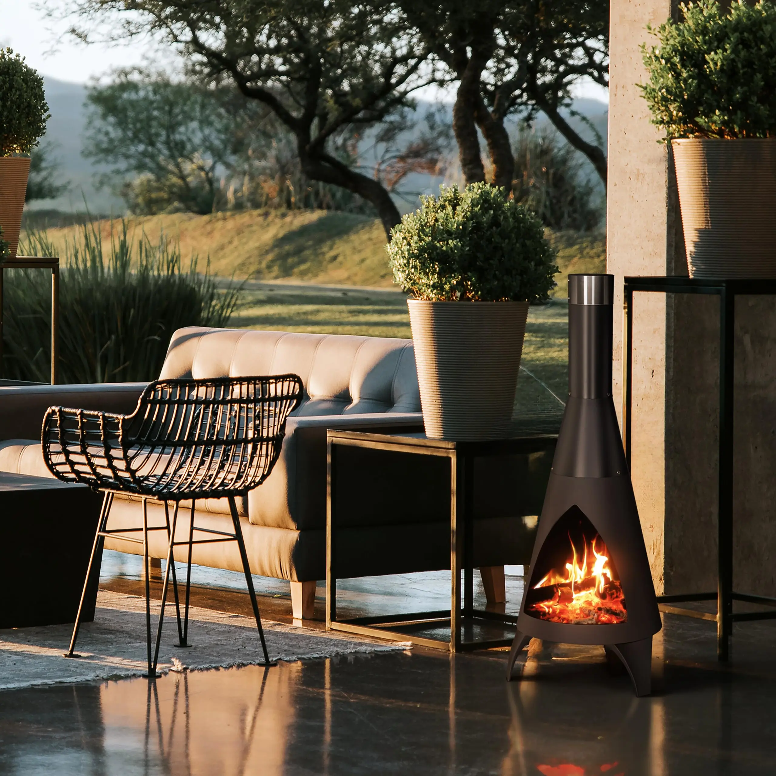 Рисунок 3 - Открытый камин, дрова