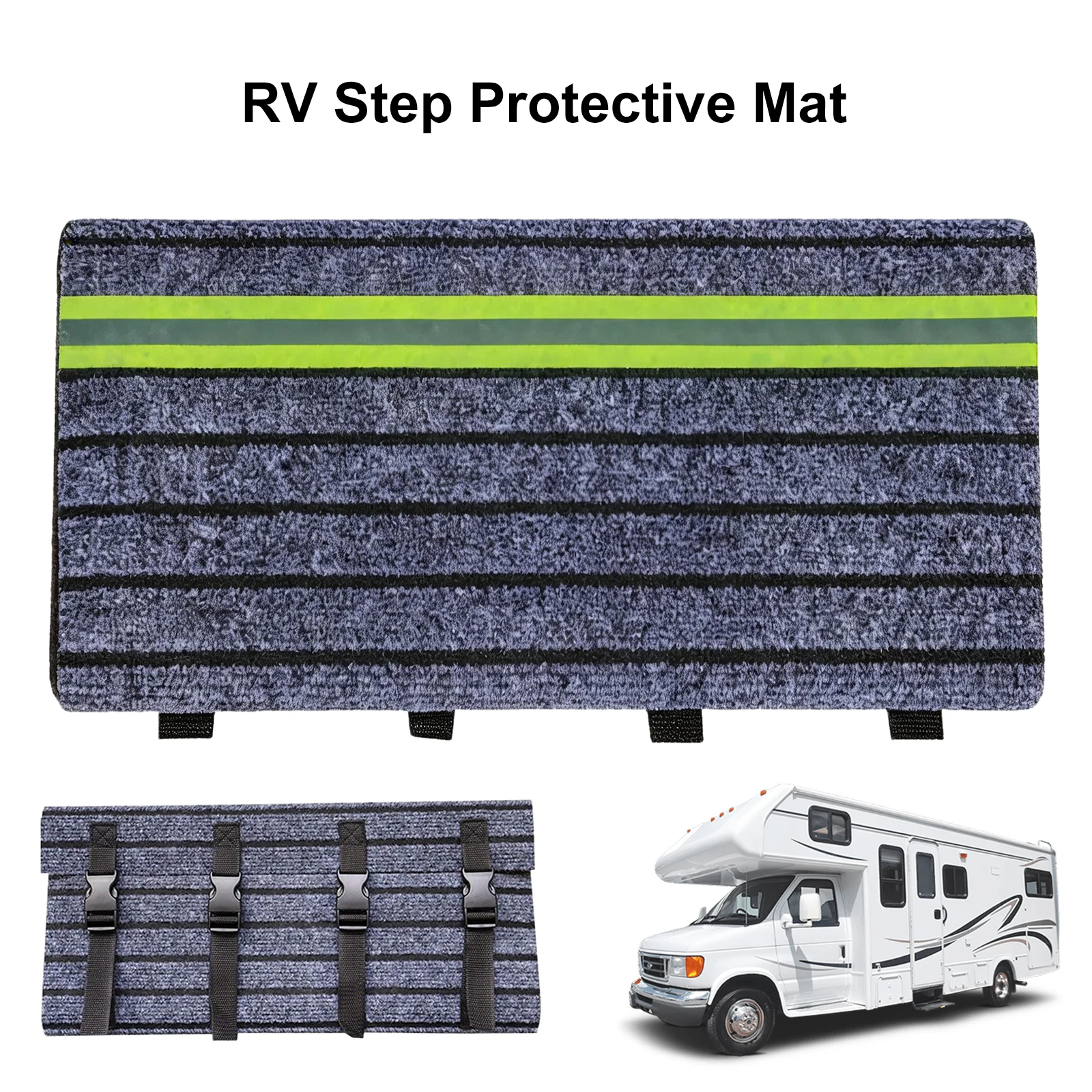 Rv Protective Steps Carpet Non-Slip Caravan Step Covers RV Step Stair Carpet Motorhome Accessories for Outdoor Travel