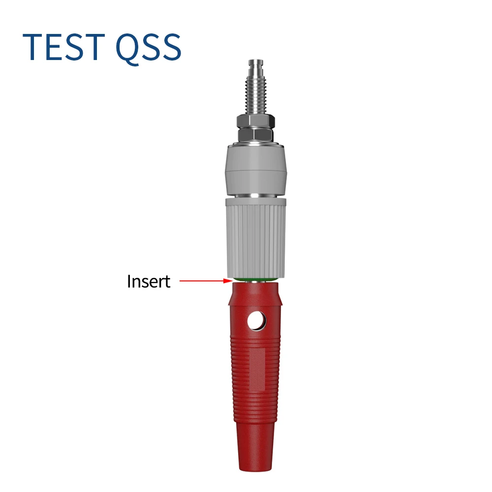 QSS 2PCS 4MM Banana Socket Binding Post Nut Banana Plug Jack Electrical Connector Terminal DIY  Electrical Accessories Q.50012