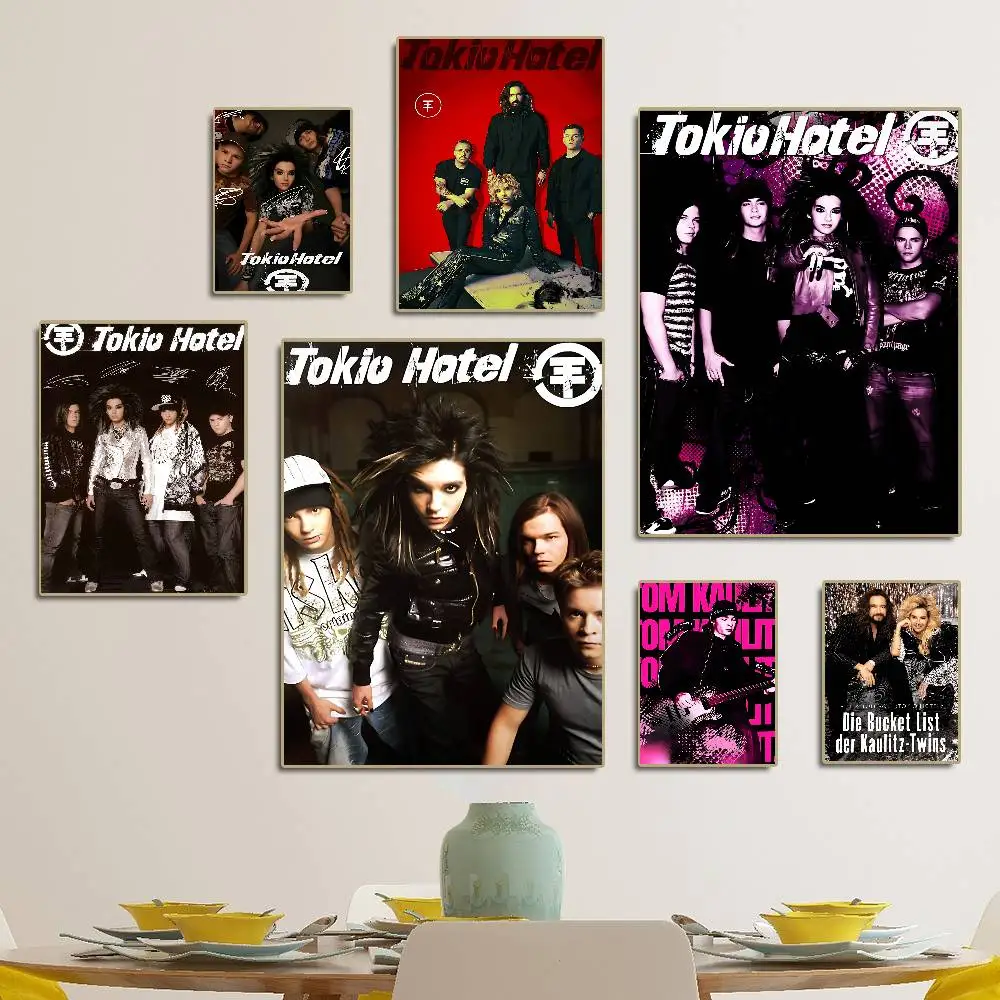 Bill Kaulitz Tom Tokio Hotel Classic Anime Posters Sticky Whitepaper Sticker DIY Room Bar Cafe Kawaii Room Decor