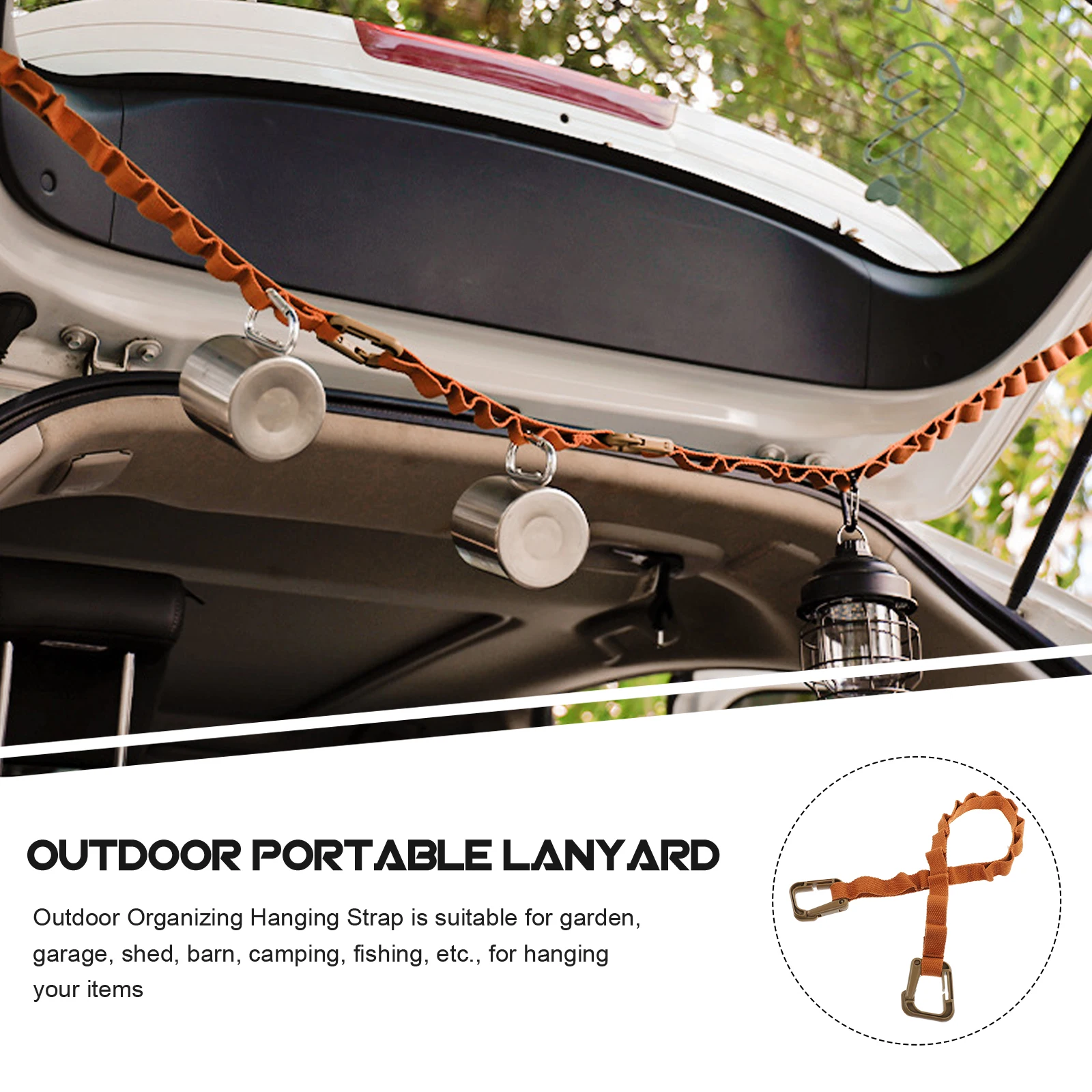 

Camping Rope Outdoor Accessories Clothes Campsite Clothesline Multifunction Hanging Belt Strap for Lengthened Tent Swing