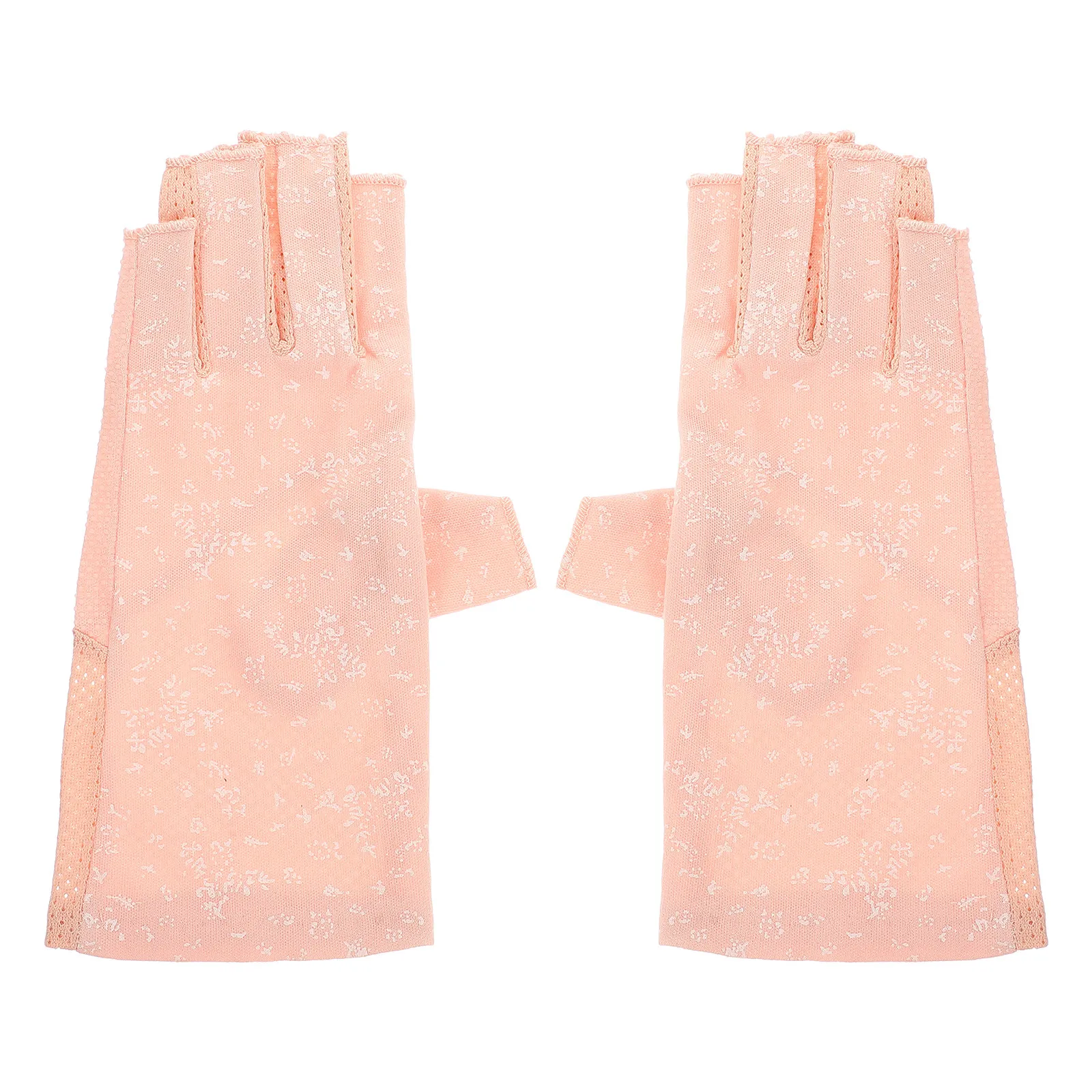 1Pair Uv Shield Manicure Gloves Highly Flexible Comfortable Finger-Separated Design Nail Art Protective Gloves for Salon Skin