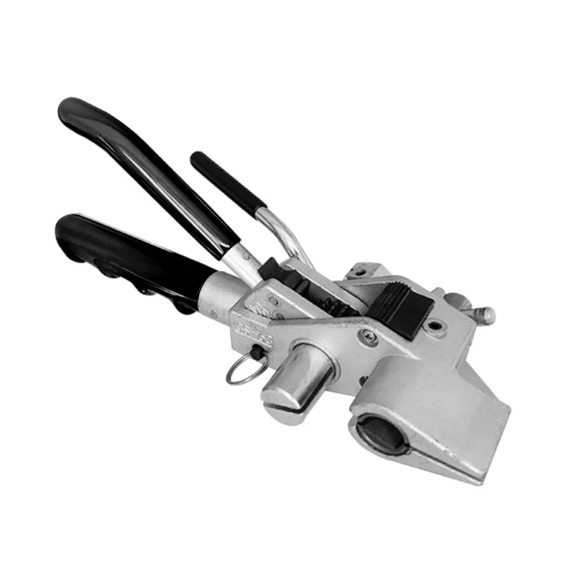 AB46-Stainless Steel Cable Tie Cutting Tool Stainless Steel Strip Tightening Gun Ratchet Stainless Steel Tie Plers Black