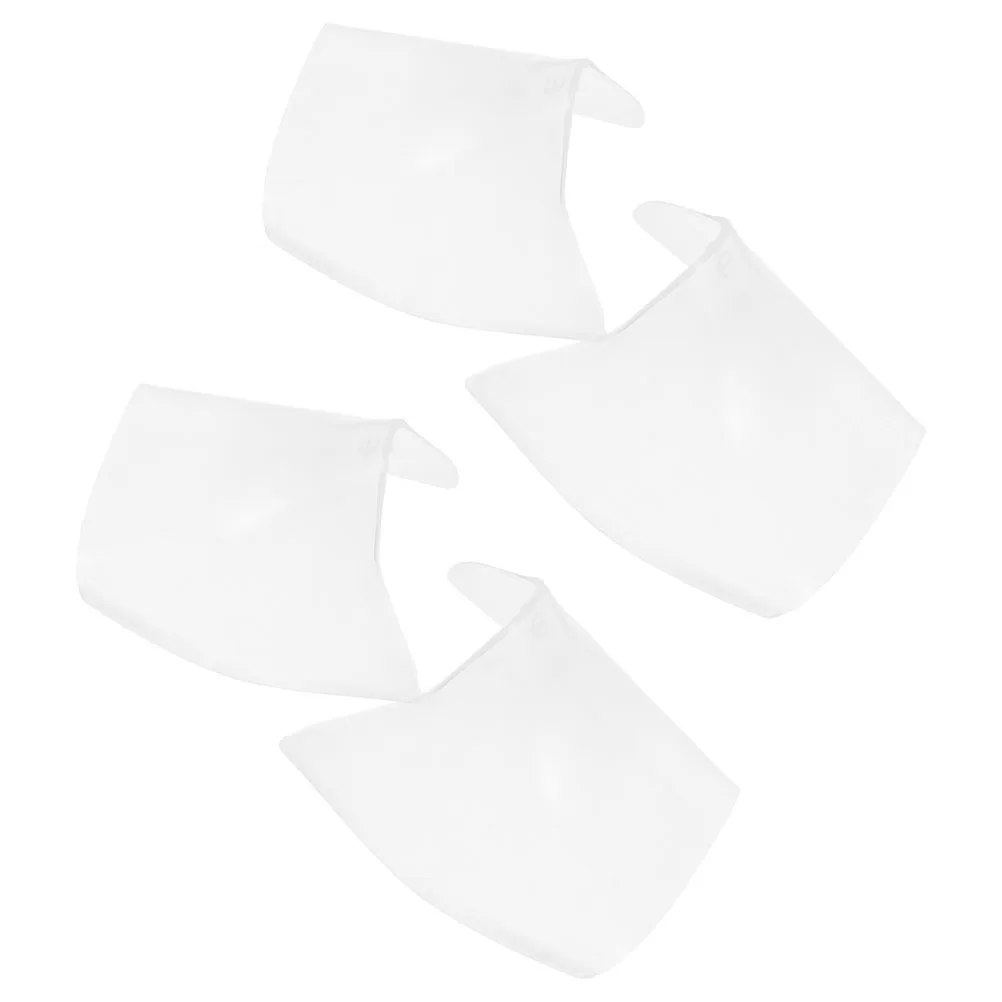 

2 пары формирователей обуви, прозрачные пластиковые вставки для обуви, без морщин, для кроссовок, туфель, сабо, защита для складок, защиты складок