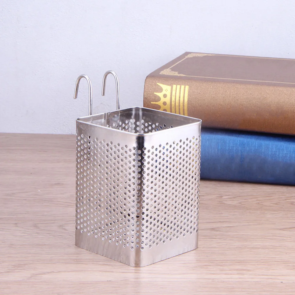 

2 pcs Stainless Steel Chopstick Holder Utensil Cutlery Organizer Kitchen Ware Basket Drainer Silverware Storage