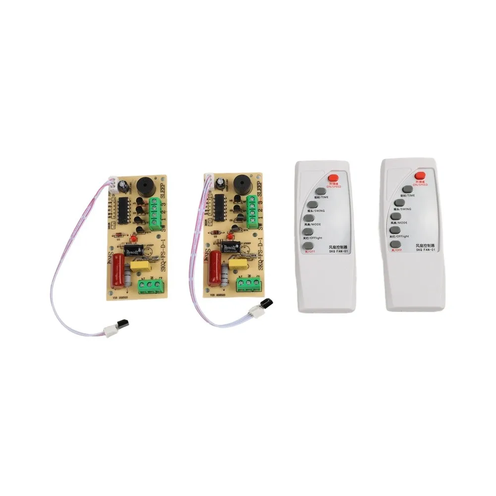 Fan Control Board 85x43mm PCB With Remote And 7H Timer For Floor Electric Fan For Modification No Soldering Kit