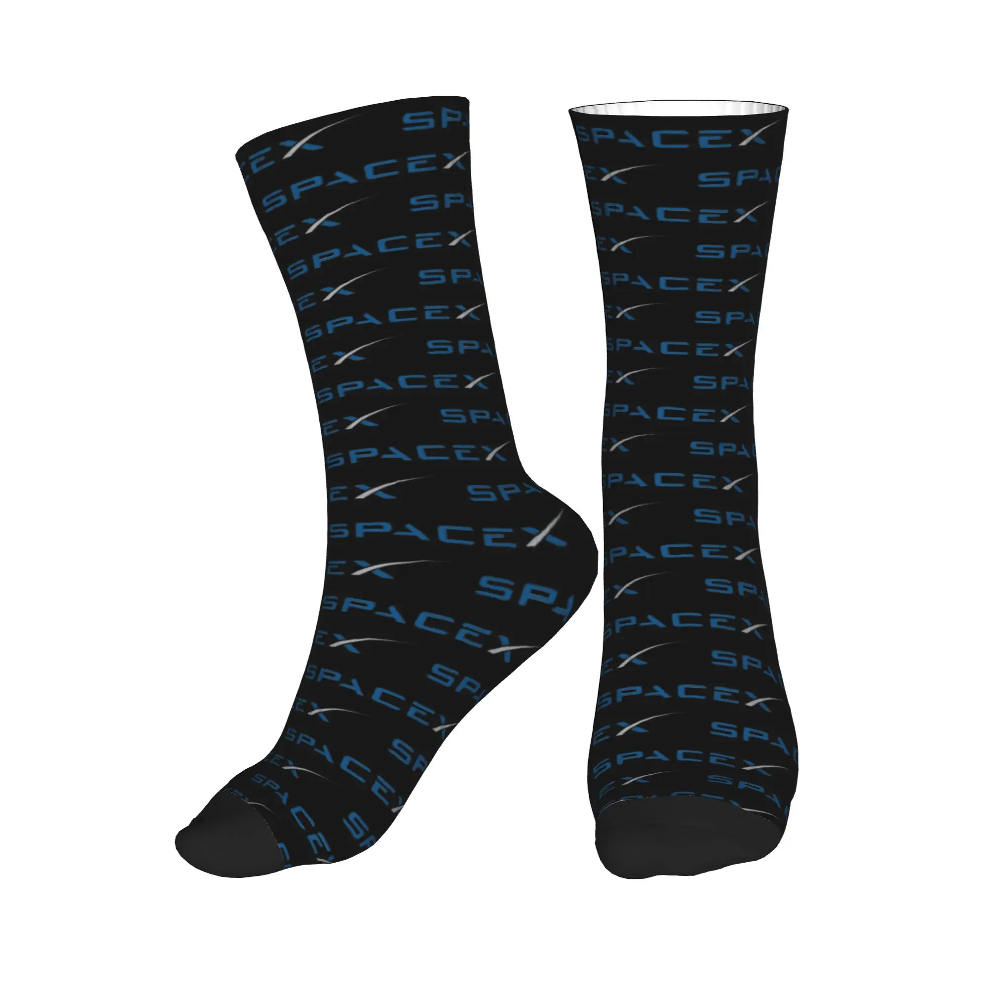 

All Seasons Spacex Spacex Logo Sport Middle Tube Socks Super Soft Crew Socks Casual Stockings for Men Women