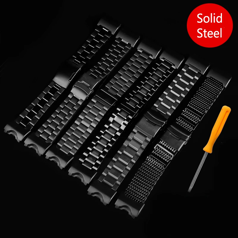 Stainless Steel Watch Band For G-SHOCK Casio Big Mud King Modified GWG-1000 GB/GG GWG/GSG100 Nylon Canvas Watch Strap bracelet