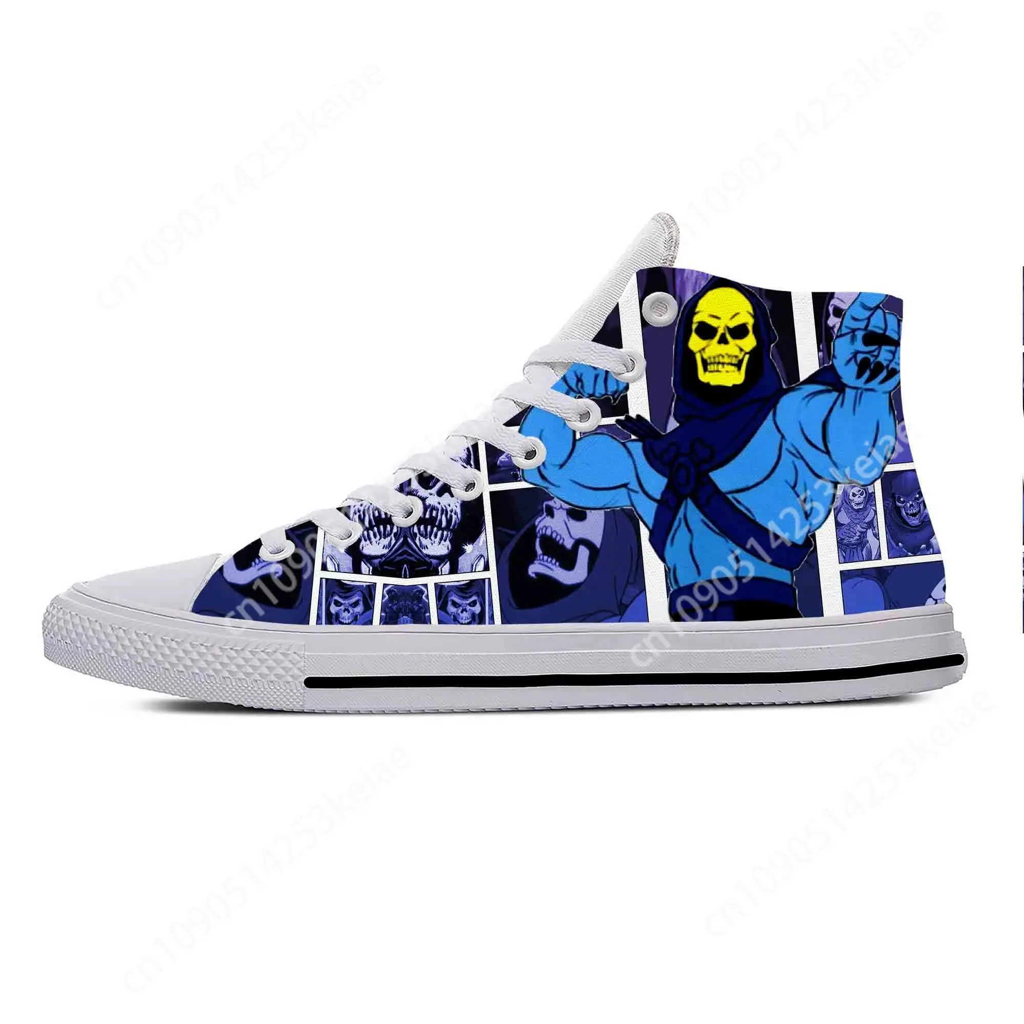 Hot Masters of The Universe Cartoon Skeletor He-Man Casual Shoes High Top Breathable Men Women Sneakers Lightweight Board Shoes