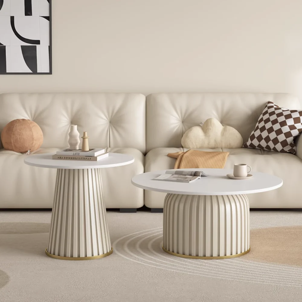 

Nordic Cream Coffee Tables Small Apartment Senior Sense Modern Aesthetic Coffee Table Standing Simple Salontafel Decoretion