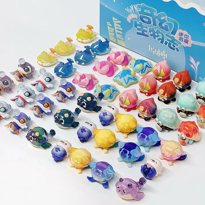 

Mihoyo Genshin Impact Fontain Series Fantasy Creature Мини-сумка для слепых игрушек Коллекция милых фигурок игрушки Детский подарок на день рождения в наличии