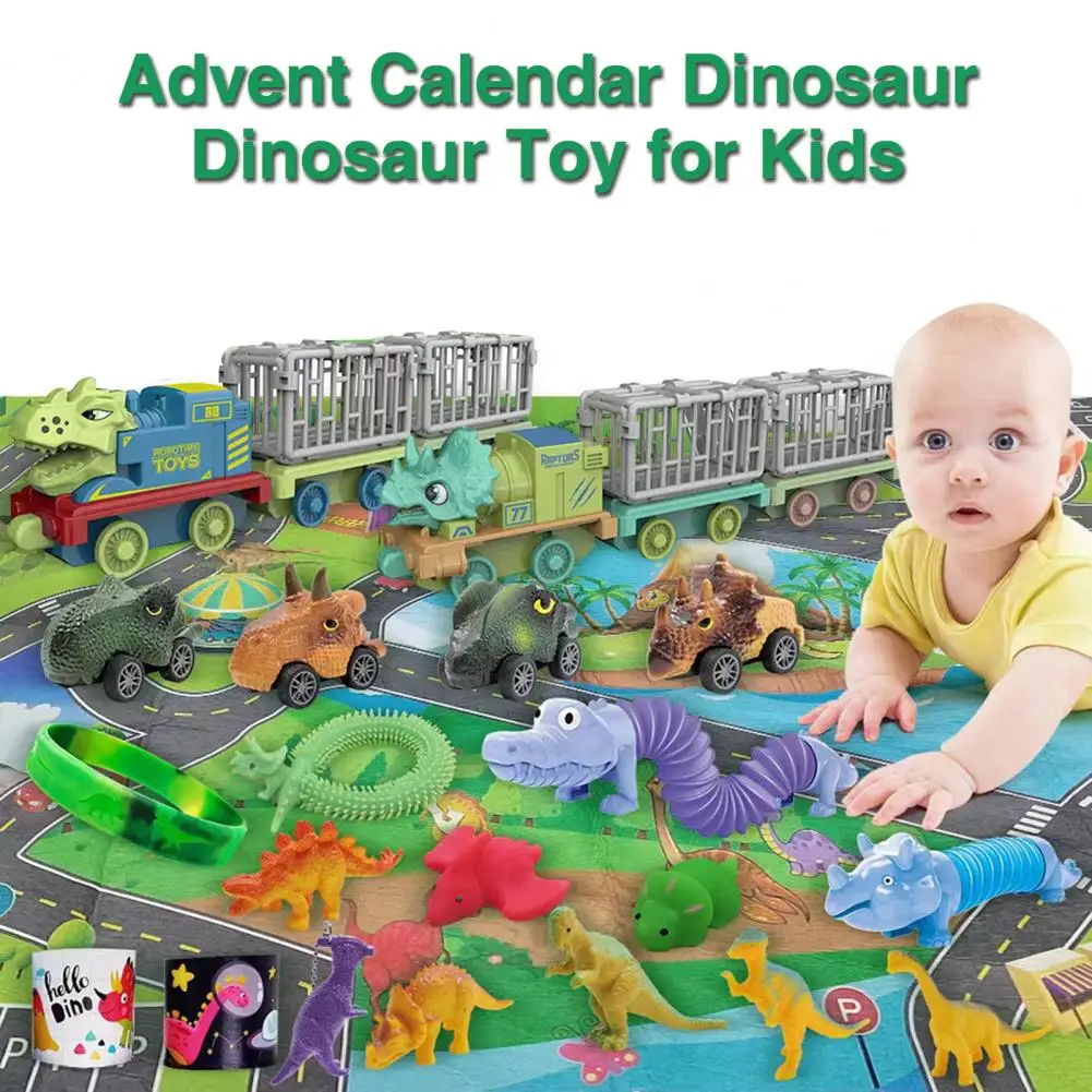 Christmas Dinosaur Blind Box Dinosaur Surprise Advent Calendar 24 Days of Cute Dinosaur Gifts for Friends Family Kids Christmas