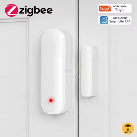 Zigbee Door Sensor Window Contact Sensor Open Closed Detector Smart Home Alarm Security Protection with Tuya Hub Smart Life