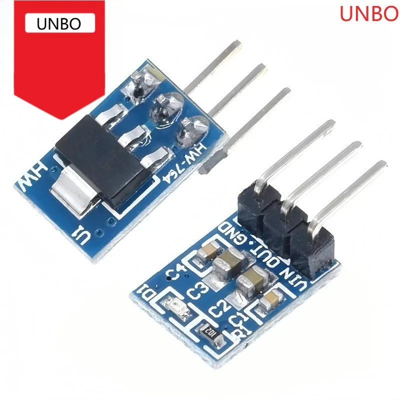 1-10PCS 3 Pins AMS1117-3.3 DC4.5V-7V to 3.3V Voltage Regulator Down DC-DC Step Down Power Supply Buck Converter Module 800mA