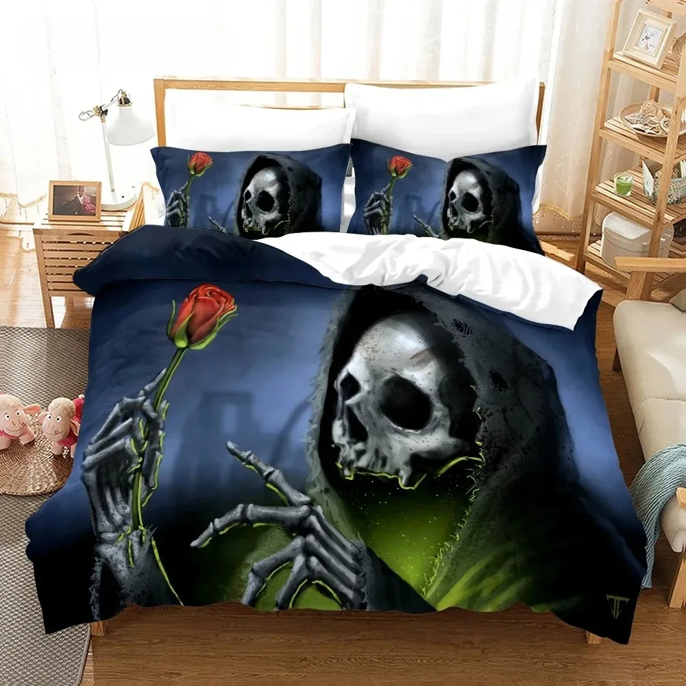 

Beige Halloween 3D NEW Duvet Cover Pillowcase Bedding Set Adult Boy Girl Bedroom Decoration Children Single Double Large