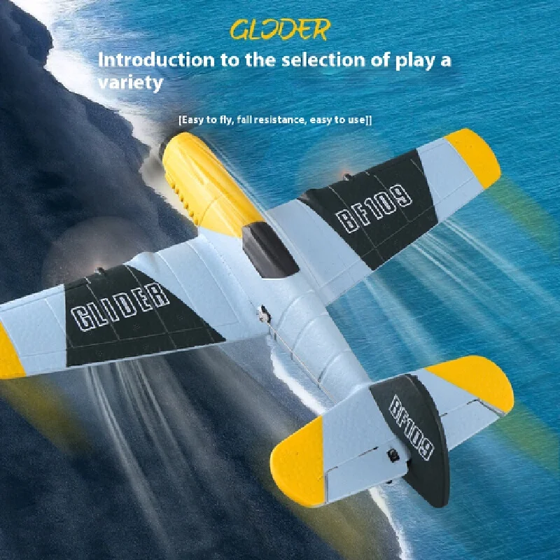 Kaifeng Z61 Remote Control Aircraft BF109 Fighter Fixed Wing Model Electric Toys Remote Control Foam Aircraft