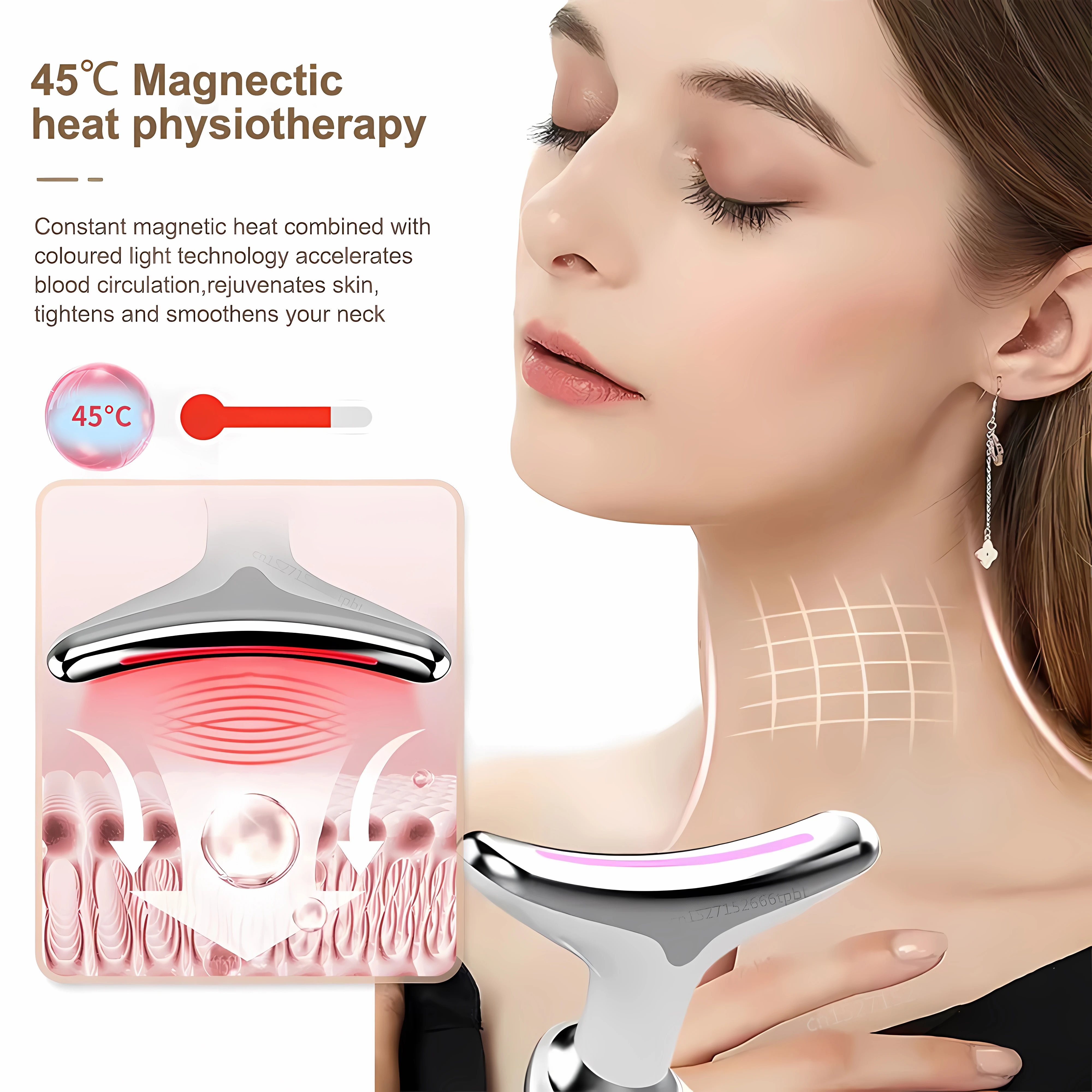 Face Lifting Machine EMS Facial Microcurrent Device Neck Face Lifting Massager Skin Tighten  Anti-wrinkle Double Chin Remover