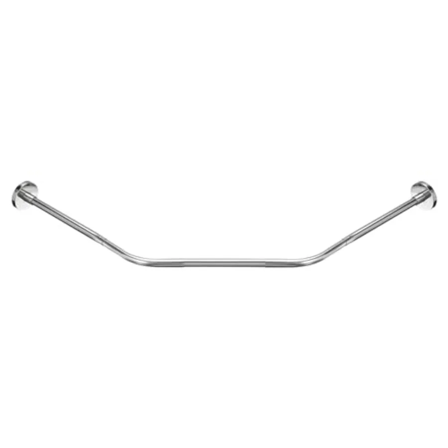 

Раздвижная угловая штанга для душевой занавески из нержавеющей стали, ромбовидная, без сверления, для ванной комнаты, без душевой лейки