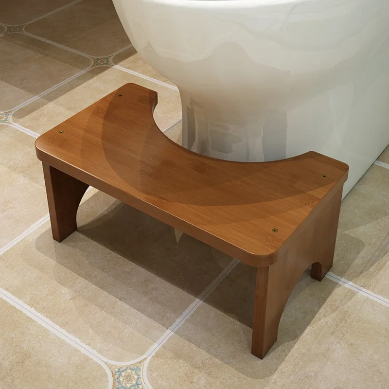 Adult Portable Toilet Squatting Stool Chair Bathroom Bamboo No for Children Installation Not-slip Shower Upgrade Bathtub Bar
