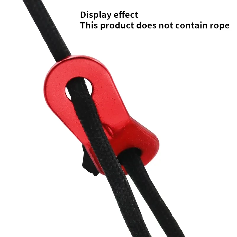 Hebilla de cuerda de viento de doble ojo, accesorio de aleación de aluminio para tiendas de campaña, ajuste antideslizante, paraguas, 20 unidades