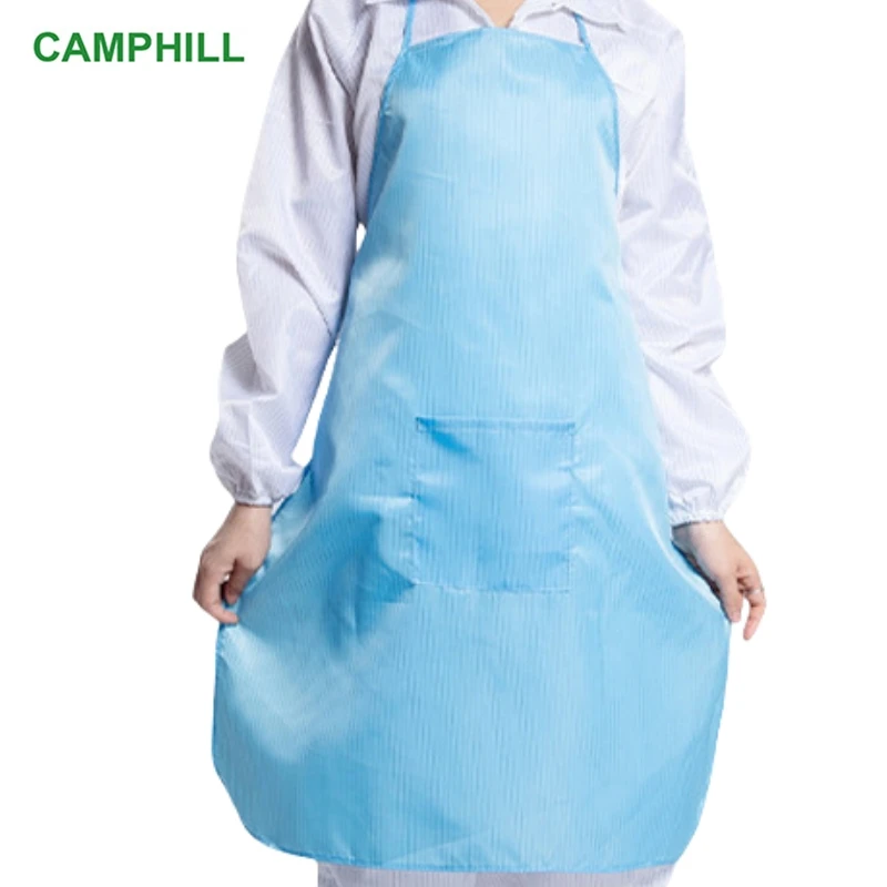 Portable dust-free anti-static aprons dust-proof work clothes with pocket Electronic factories, Food workshops clean clothes