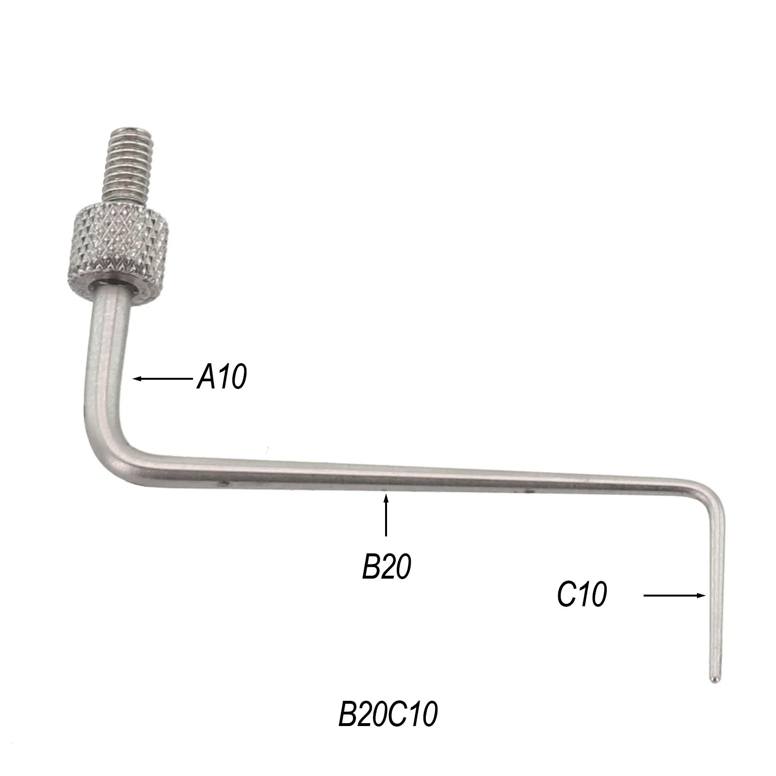 Z Type Needle Point Contact Points for Depth Gauge Dial Indicators M2 5 Compatible with Digimatic and Micrometer Tools