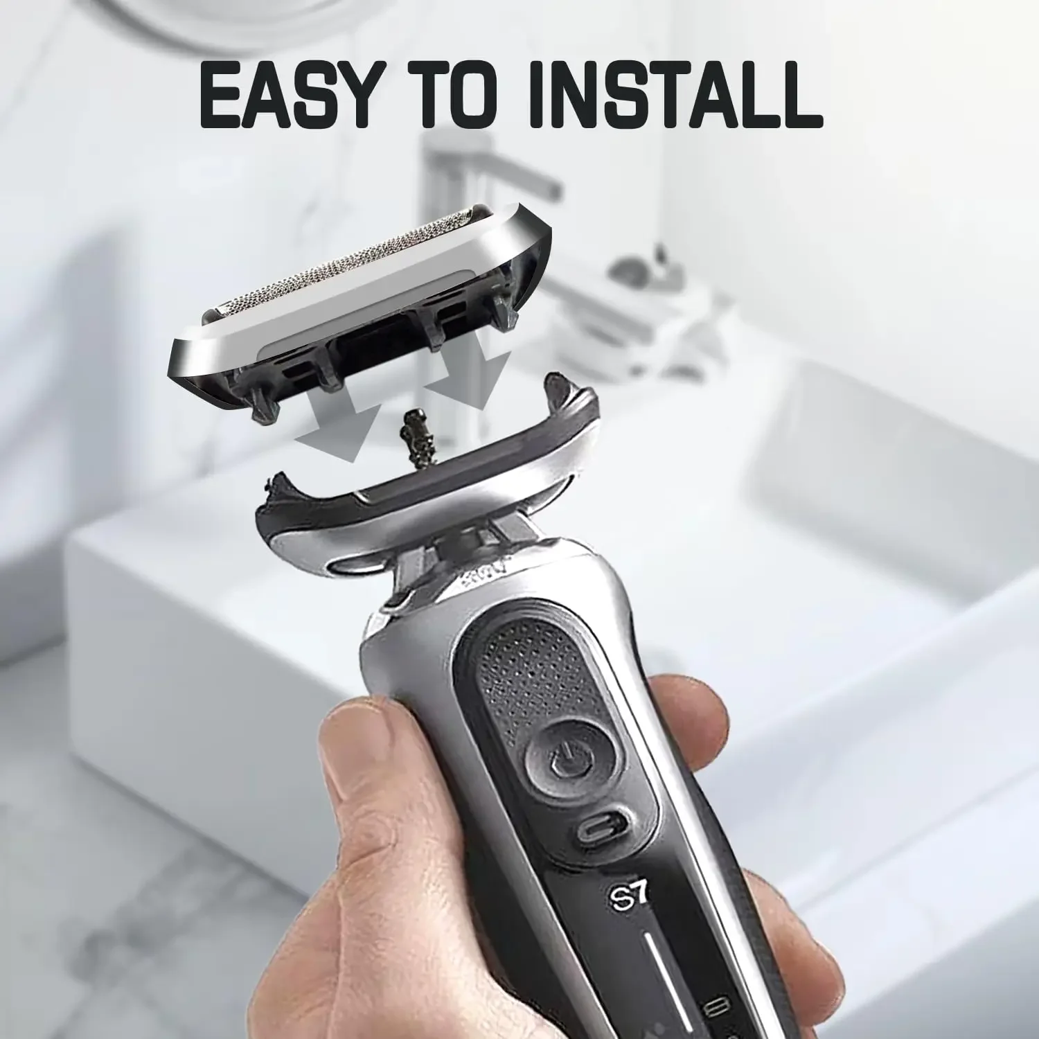 ماكينة حلاقة بديلة 73S لماكينة الحلاقة براون S7 Series 7 7020s، 7025s، 7027cs، 7071cc، 7075cc، 7085cc، 7089cc ونماذج أخرى وما إلى ذلك