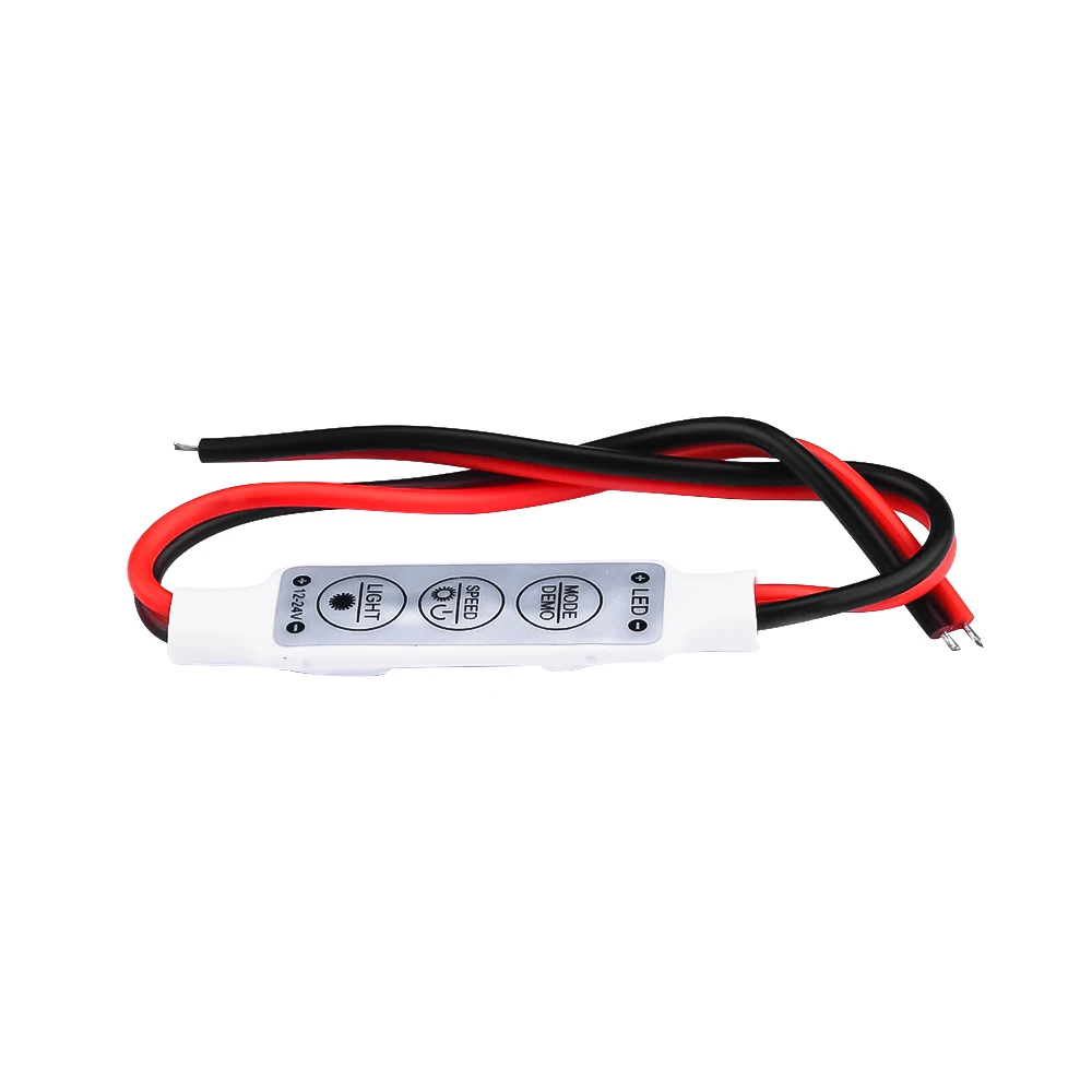 10/5 Stuks Mini 12V Led Licht Dimmen 3 Toetsen Controller Dimmer Driver En Schakelaar 3528 5050 5630 Nieuwste Controle Led Strip Licht