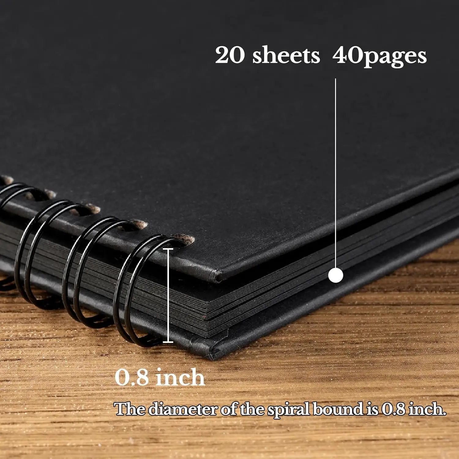 8x8 Inch DIY Scrapbook Album 20 Sheets/40 Pages Hardcover Kraft Paper Scrap Book Photo Albums Memory Book for Wedding