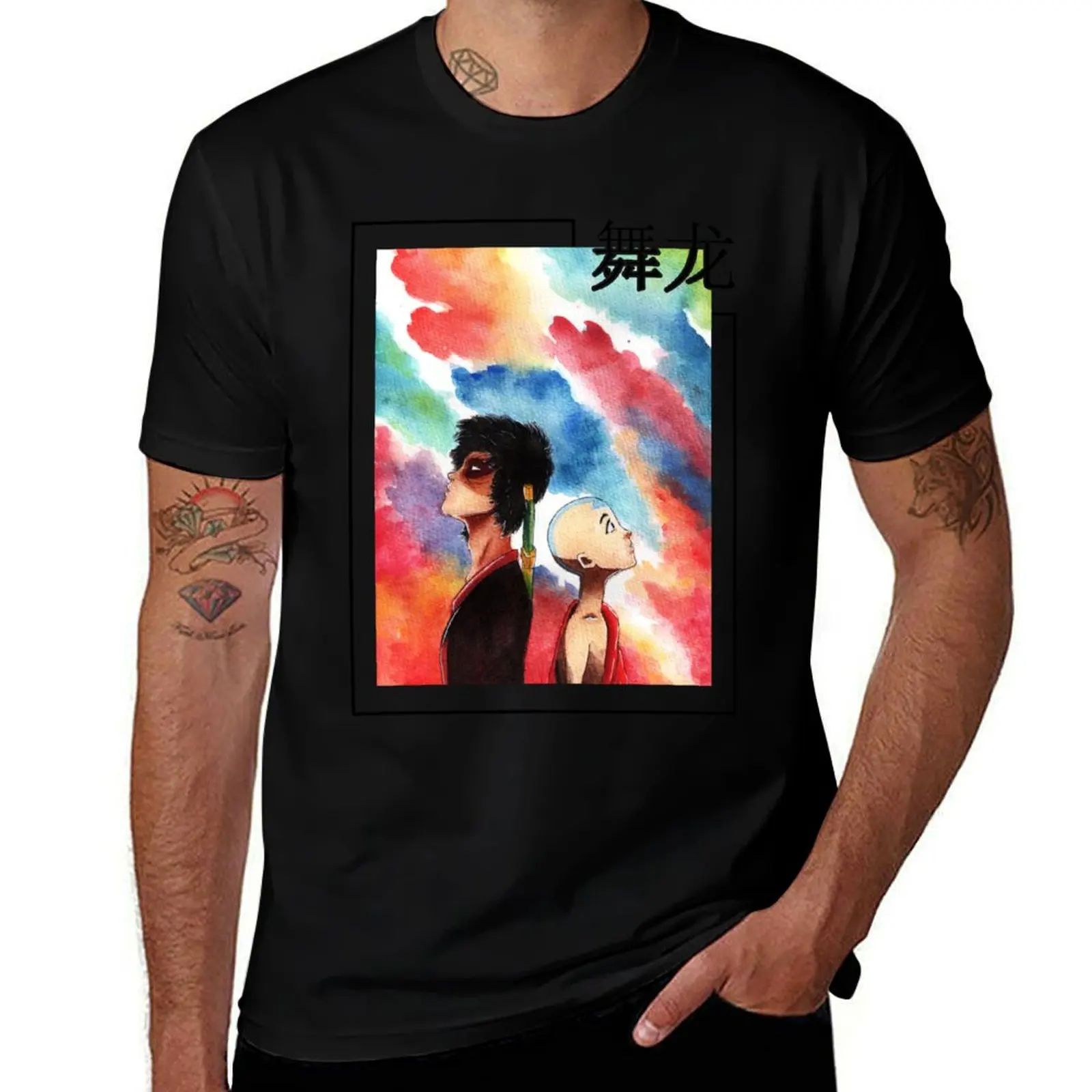 

Dragon Dance Tee Avatar Aang and Zuko T-Shirt t shirt personalised t shirts for man cotton soft