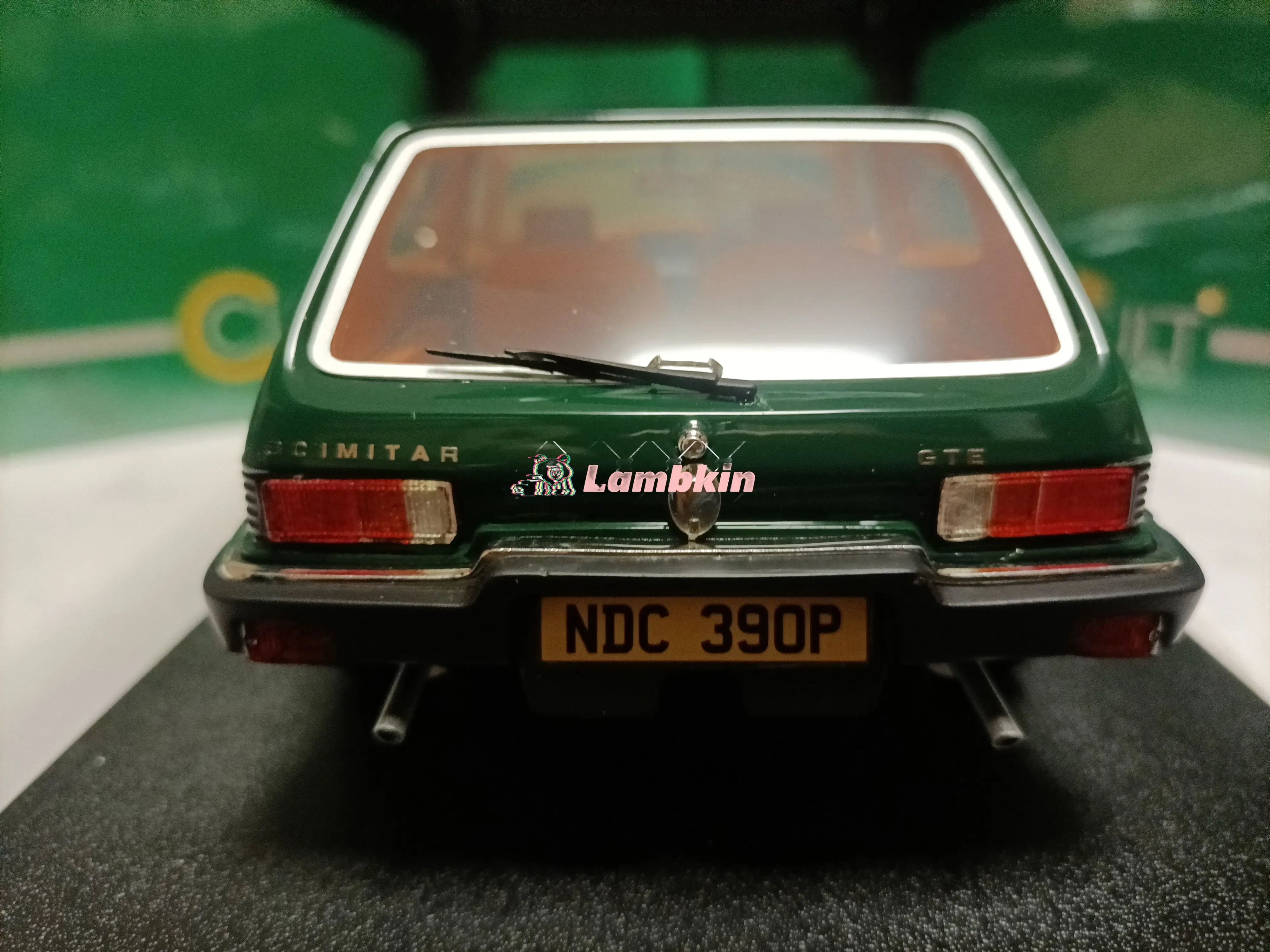 Kult 1:18 für zuverlässige Scimitar gte 1976 grün britisch Scimitar Coupé Modell klassische alte Autos Miniatur-Automodell