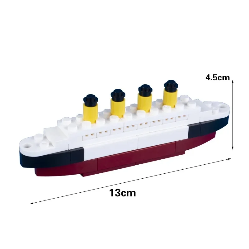 Ideas Bricks The sunken Titanic Building Blocks Toys for Children Titanic Model Kids Birthday Gifts