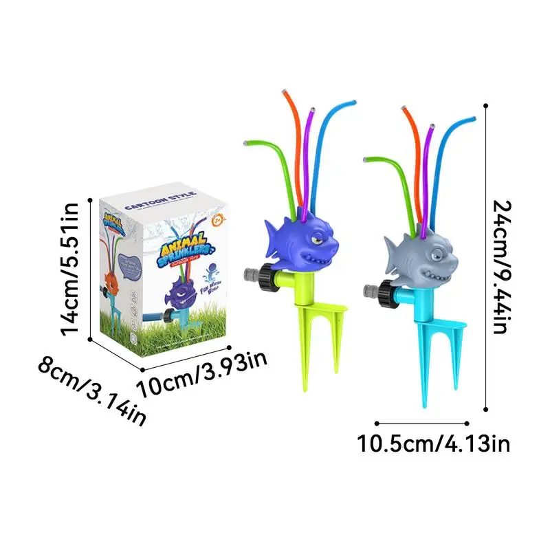 Water Spray Sprinkler Toys para crianças, Spin Animal Sprinkler, Aspersor giratório, Brinquedos externos, Verão