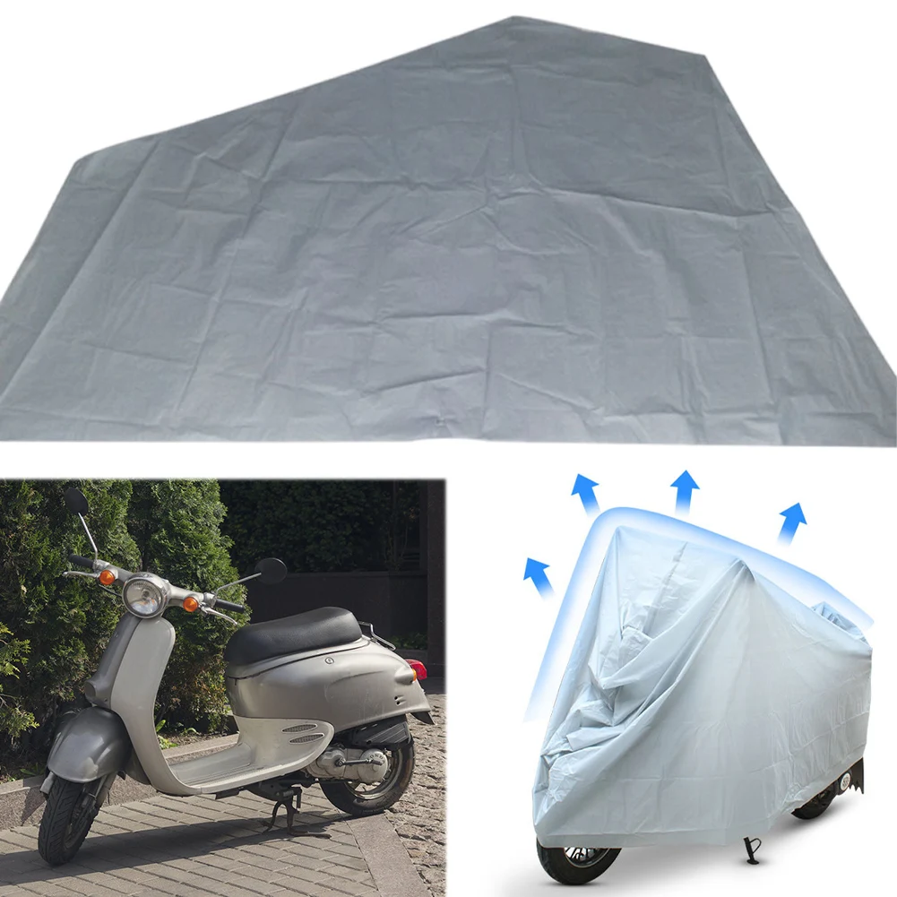 Waterproof Motorbike Cover Scooter Rain Cover Dust Rain UV Protector Cover Fit for 1.8m Electric Scooter/50cc Motor Scooter