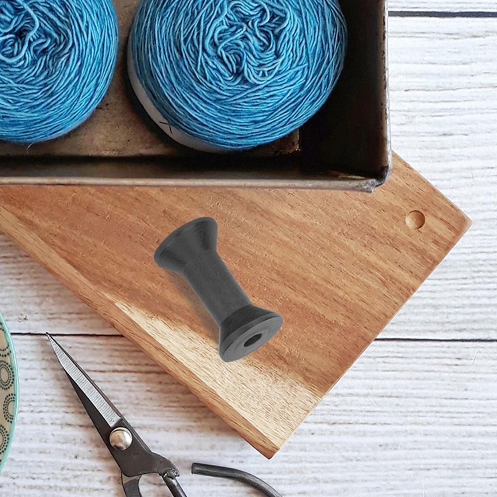 

15 Pcs Wooden Winding Spool Thread Spools Bobbins for Crafts Empty Yarn Holder Household Holders Ribbon