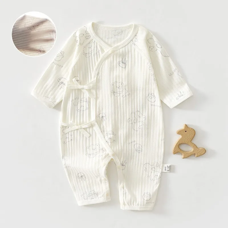 

Новая летняя одежда для новорожденных: тонкие хлопковые комбинезоны-пижамы для мальчиков и девочек