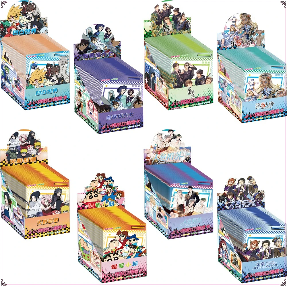 

Classic Cartoon Anime Peripheral Characters PVC Transparent Cards Fashion Trend Trading Collection Cards Holiday Surprise Gifts