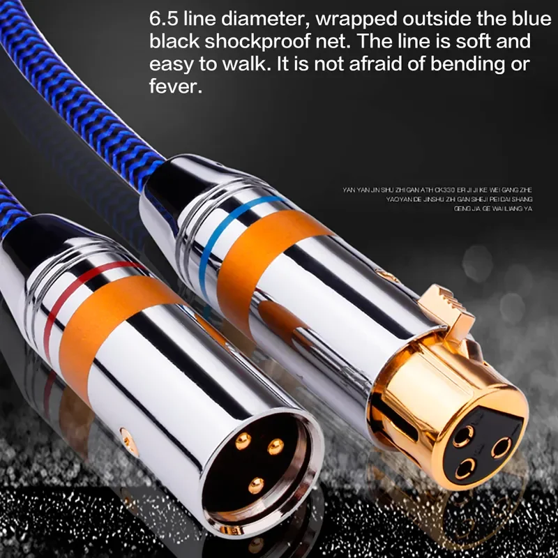 G2 HiFi 2 XLR ذكر إلى أنثى كابل التوازن كابل لكابل الميكروفون عالية الأداء #6